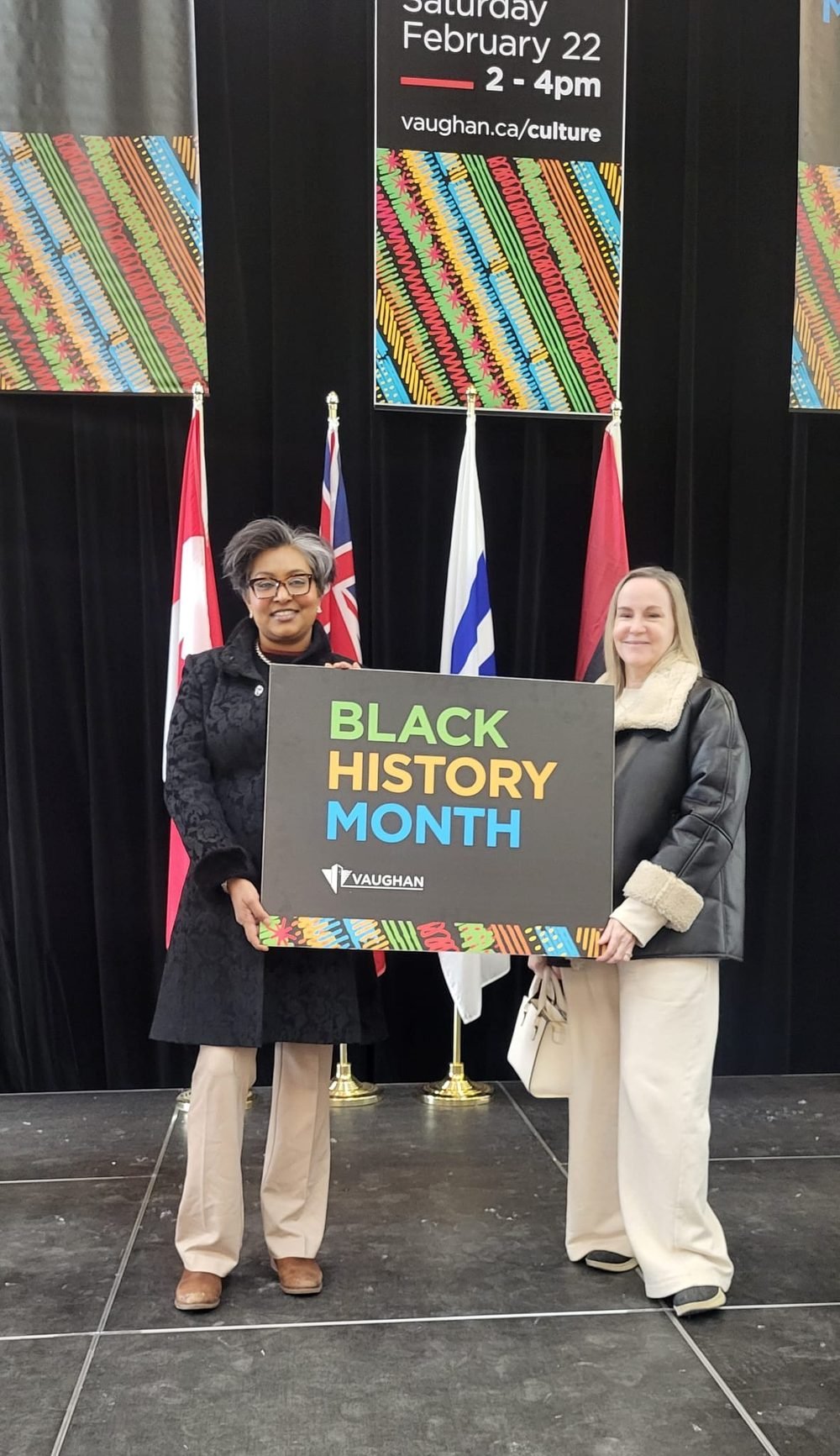Nirmala Ramlall at a City of Vaughan Black History Month event